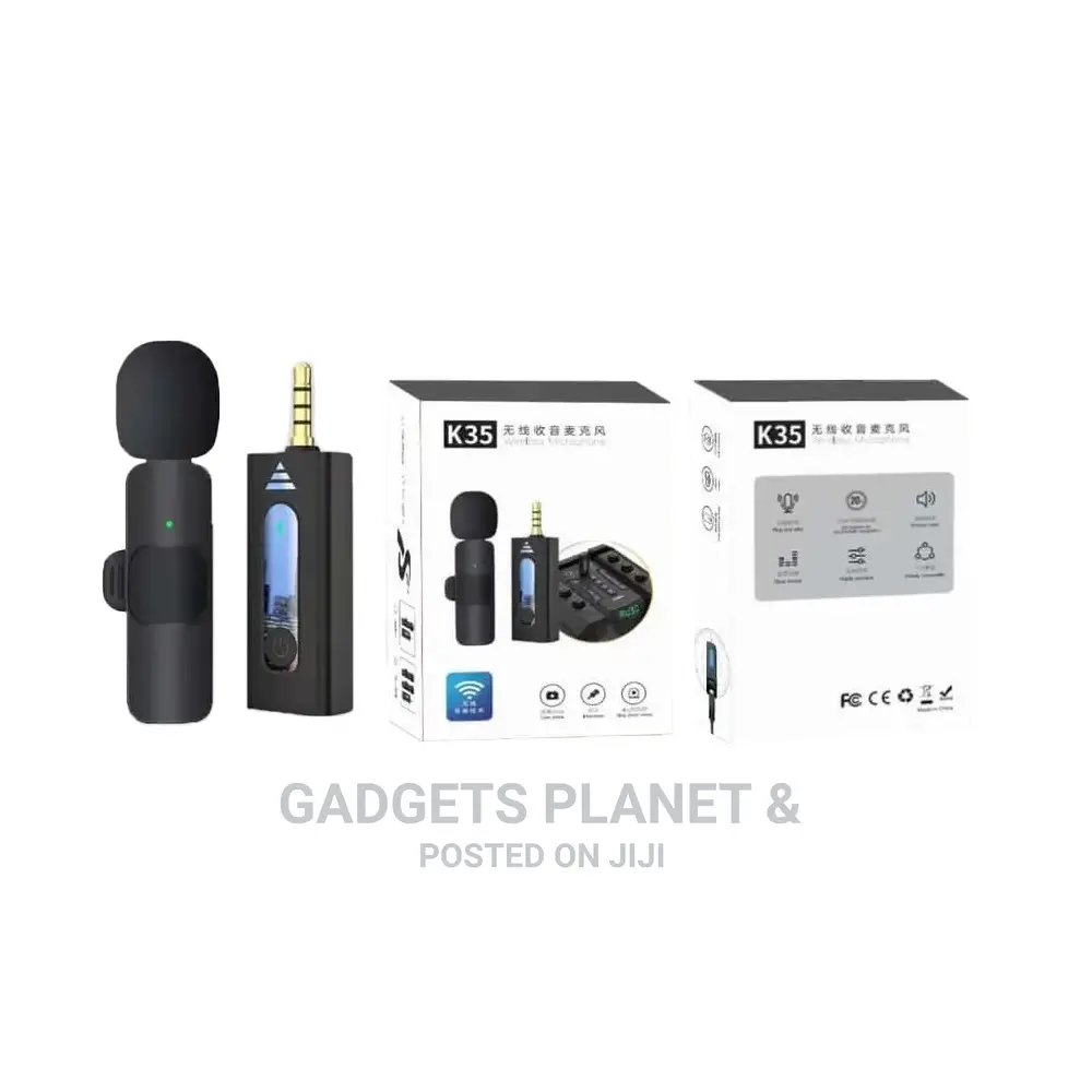 Wireless Lapel Microphone With 3.5mm Jack Connector