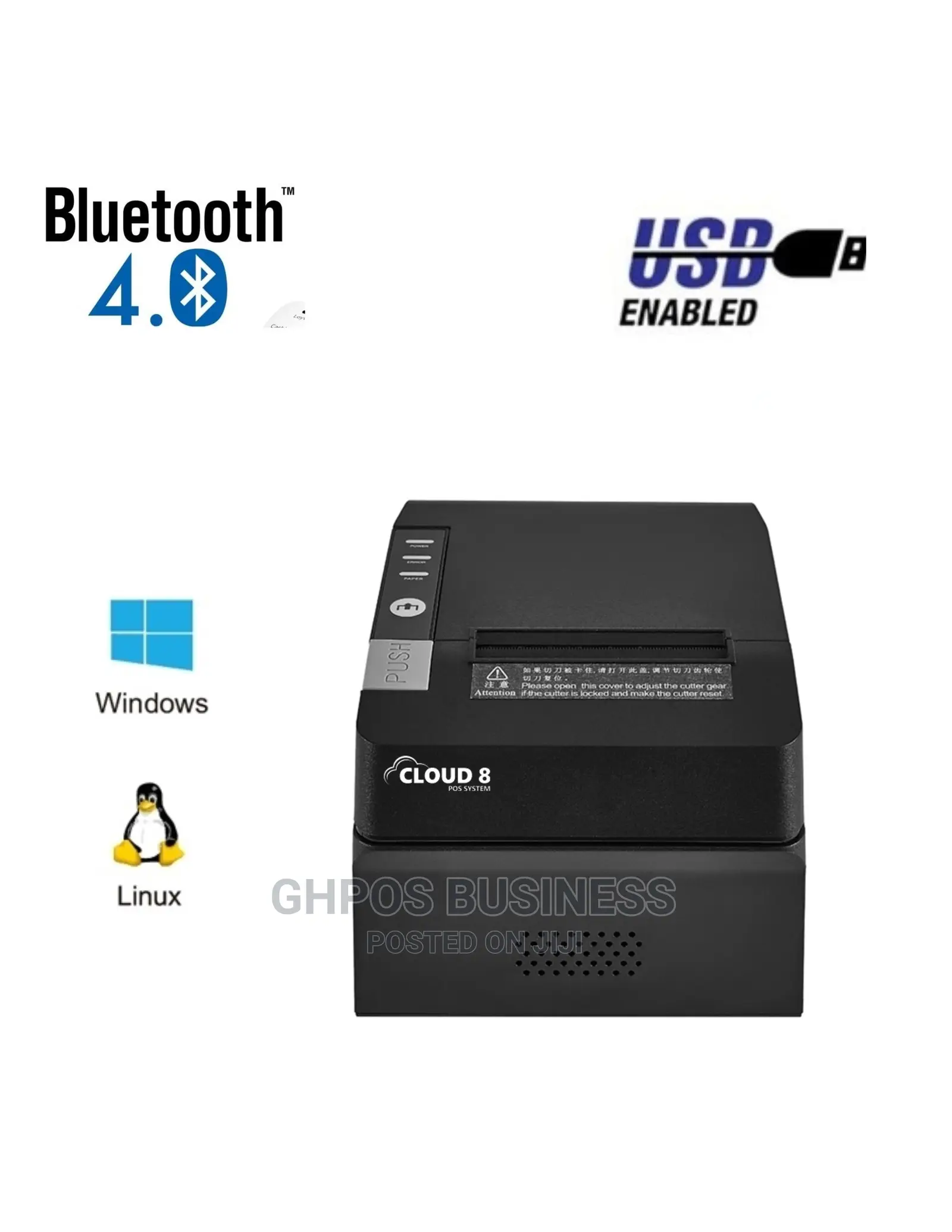 Cloud8pos C8 Receipt Printer Usb Bluetooth