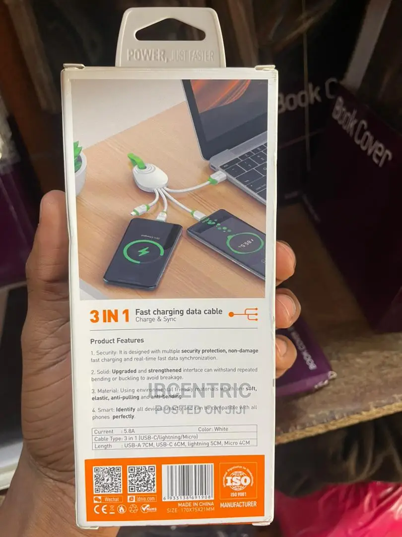 LDNIO 3 in 1 USB Charging and Data Cable