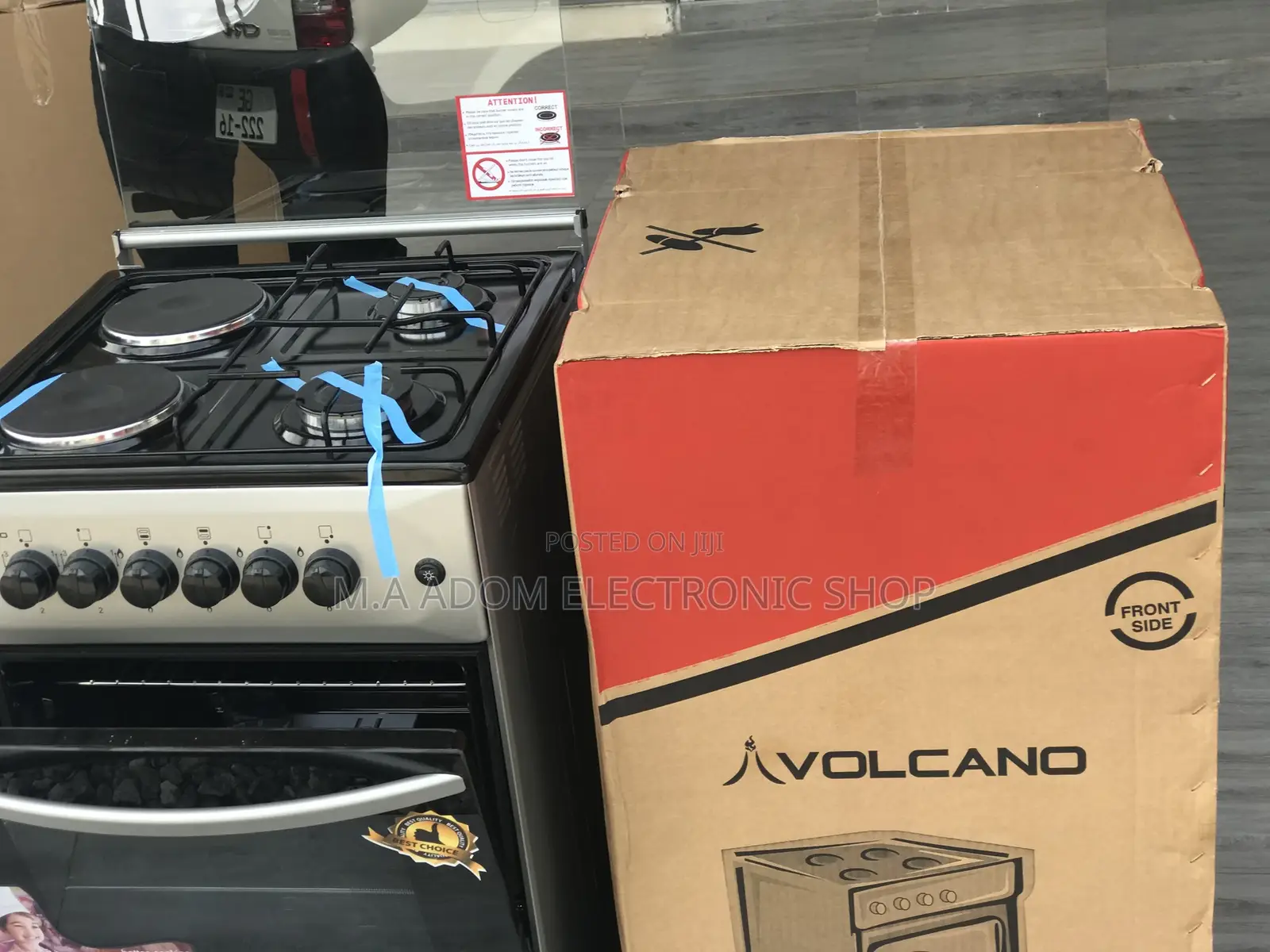 Procure Volcano Silver 50x50 (2x2) Gas Cooker With Grill