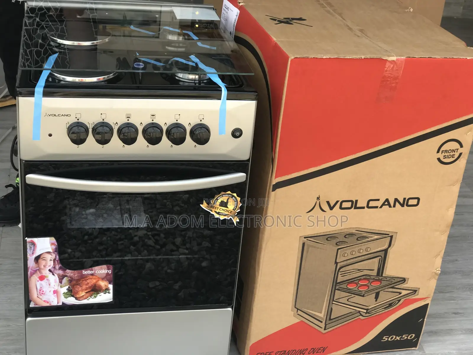 Best Offer Volcano 4B 50x50 (2x2) Gas Cooker With Oven