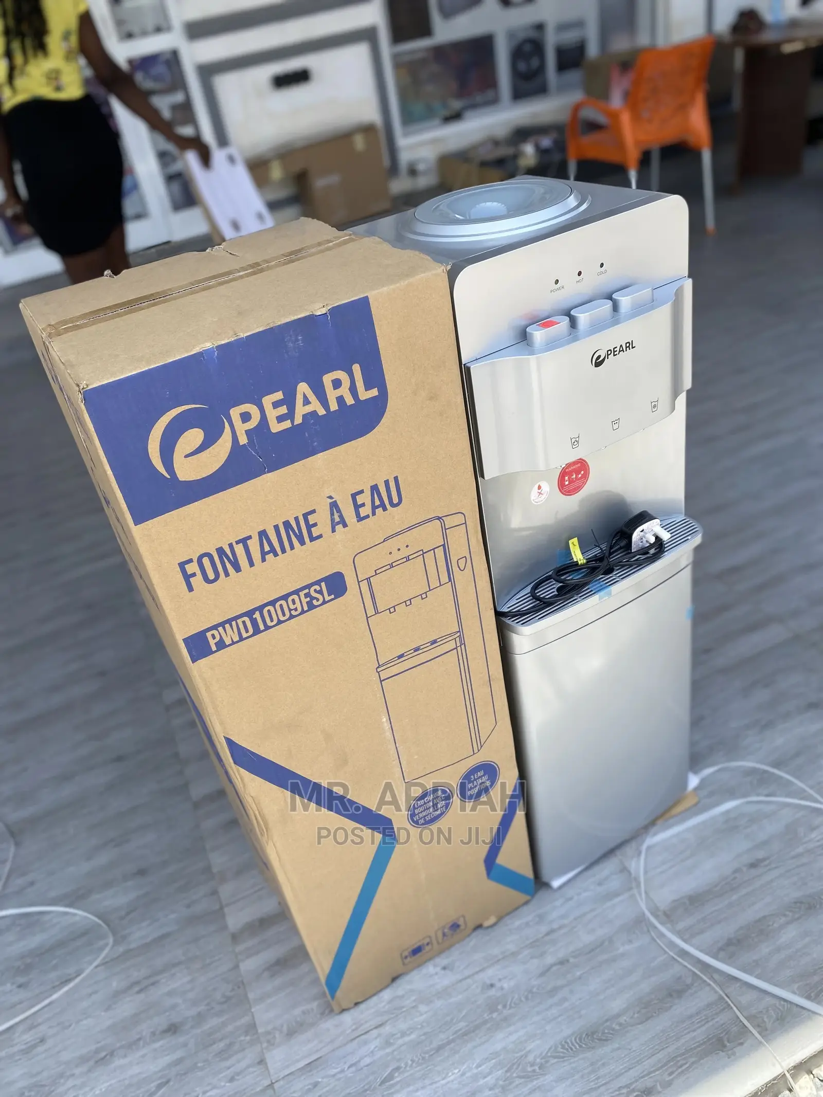 Quality Pearl Water Dispenser With Fridge Silver PWD-1009FSL