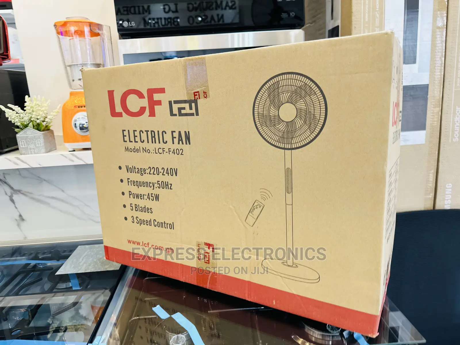 Energy Efficiency Standing Fan LCF Black