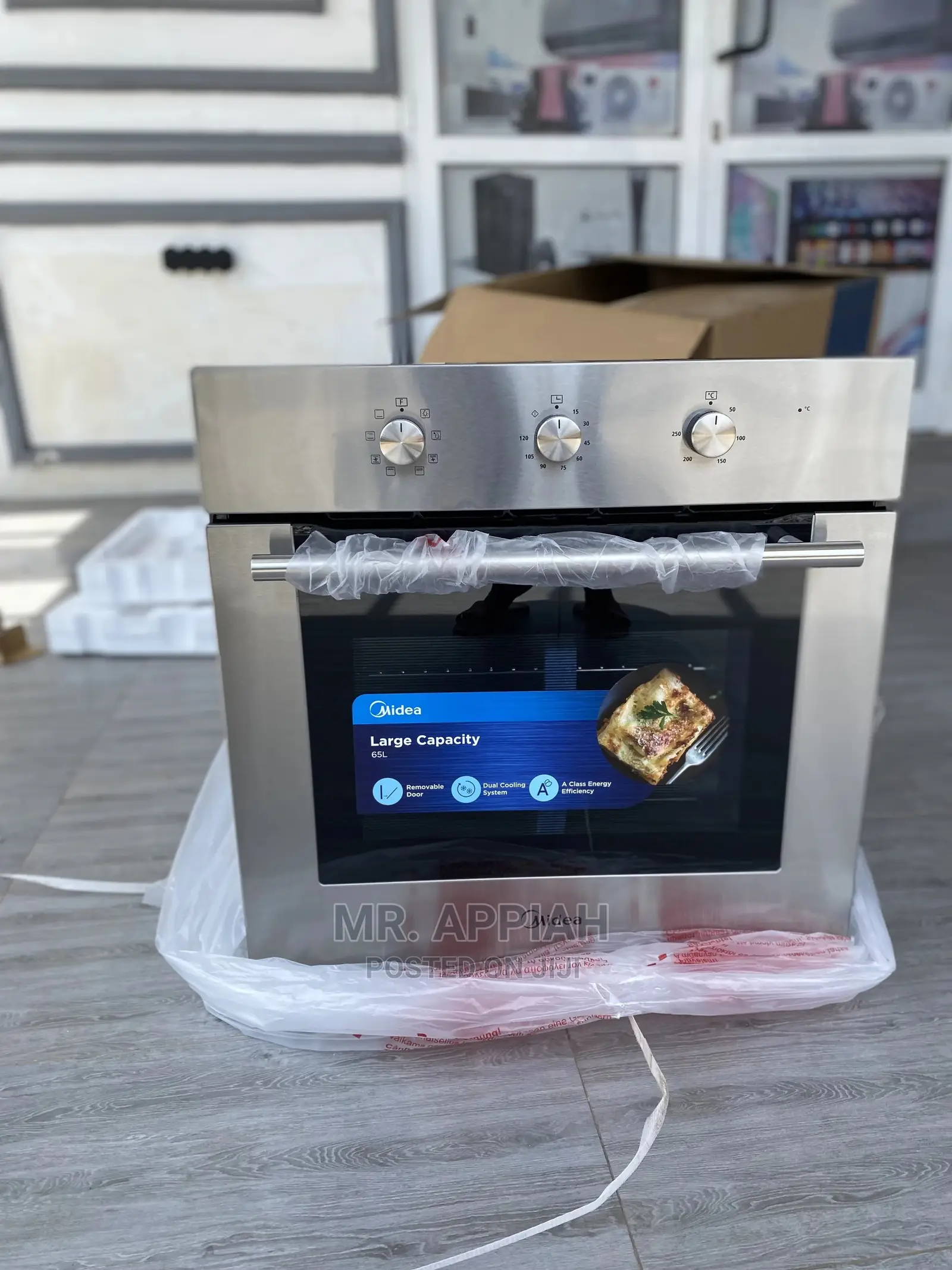 Midea Microwave With 4-Layer Glass Door Plate [65m80m1-012]