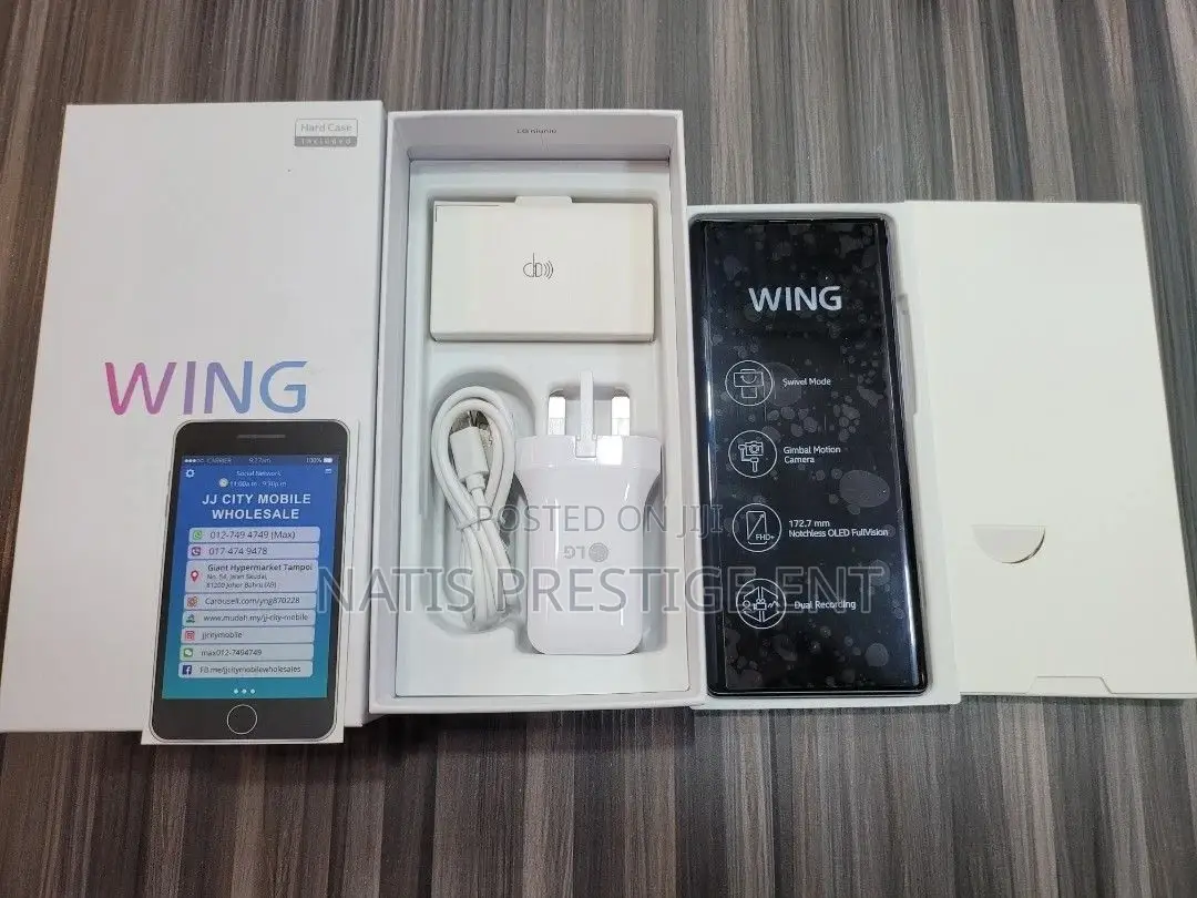 New LG Wing 5G 256 GB Black