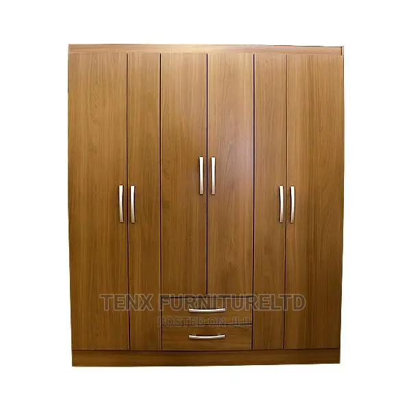 Wardrobe With 6 Doors and 2 Hanging Rod