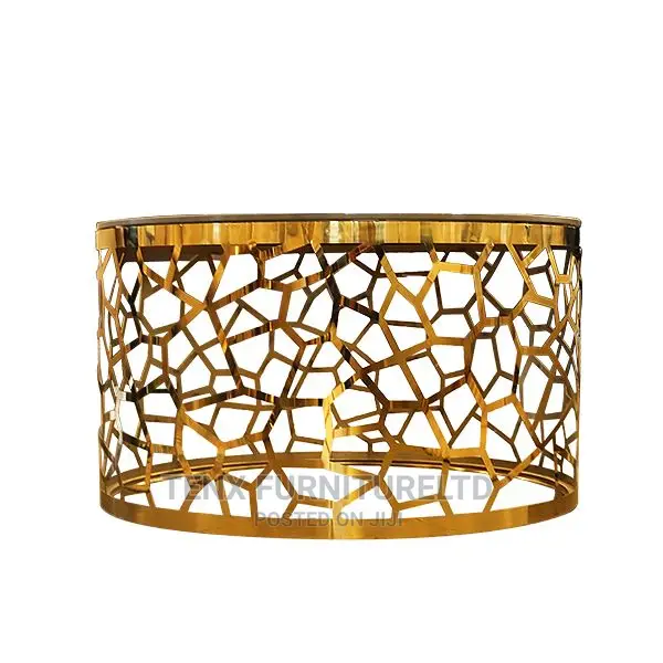 COFFEE TABLE (Round Stainless Steel Design)