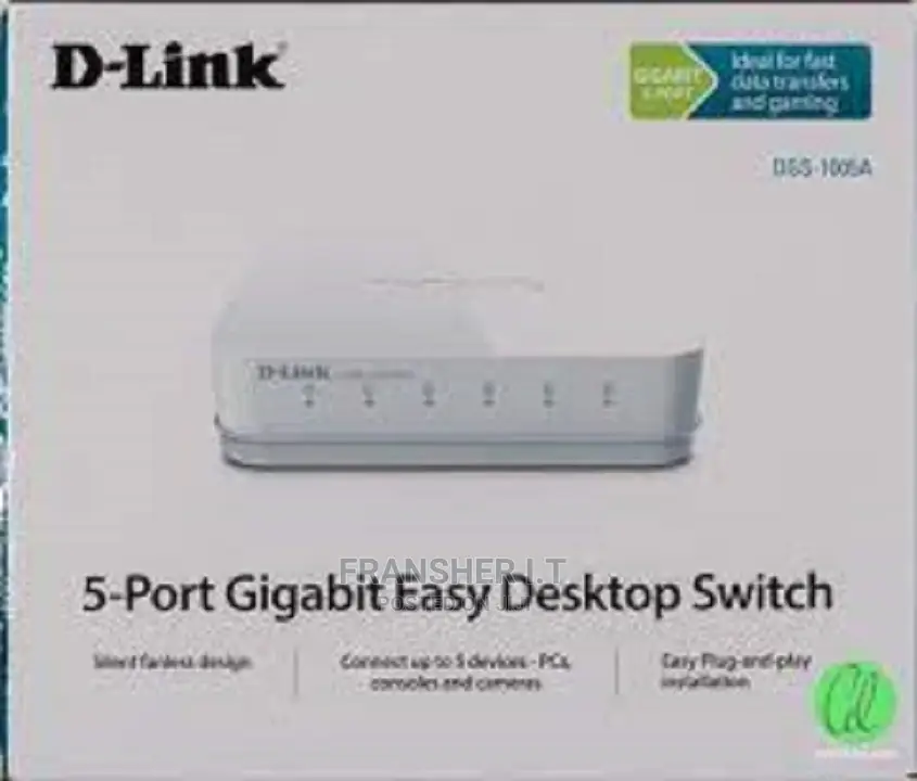 D-Link 5 Port Gigabit Desktop Switch (Dgs-105)