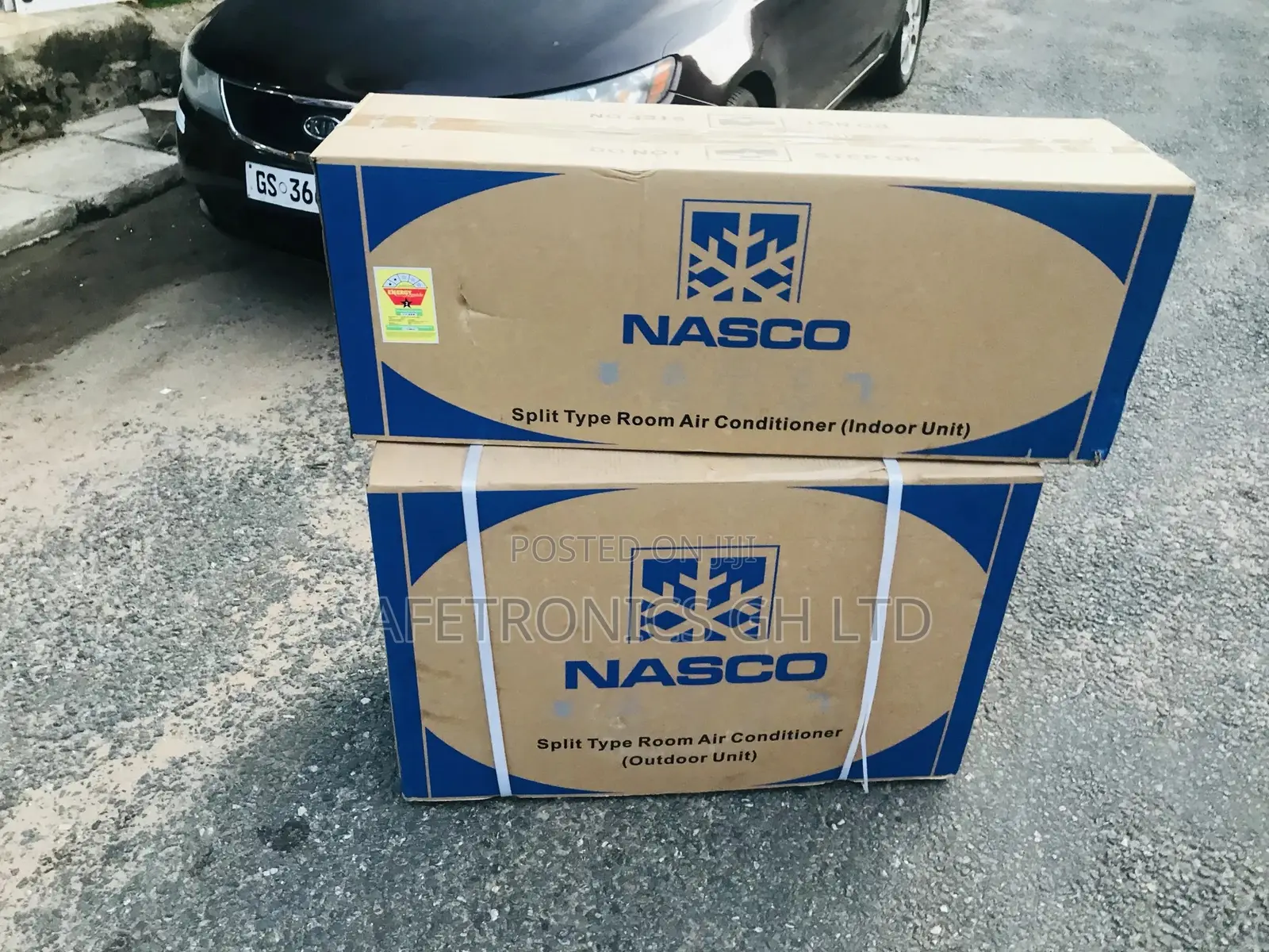 Quality Nasco AC 2.0 HP Mirror Black BTU18000 (R22 GAS)
