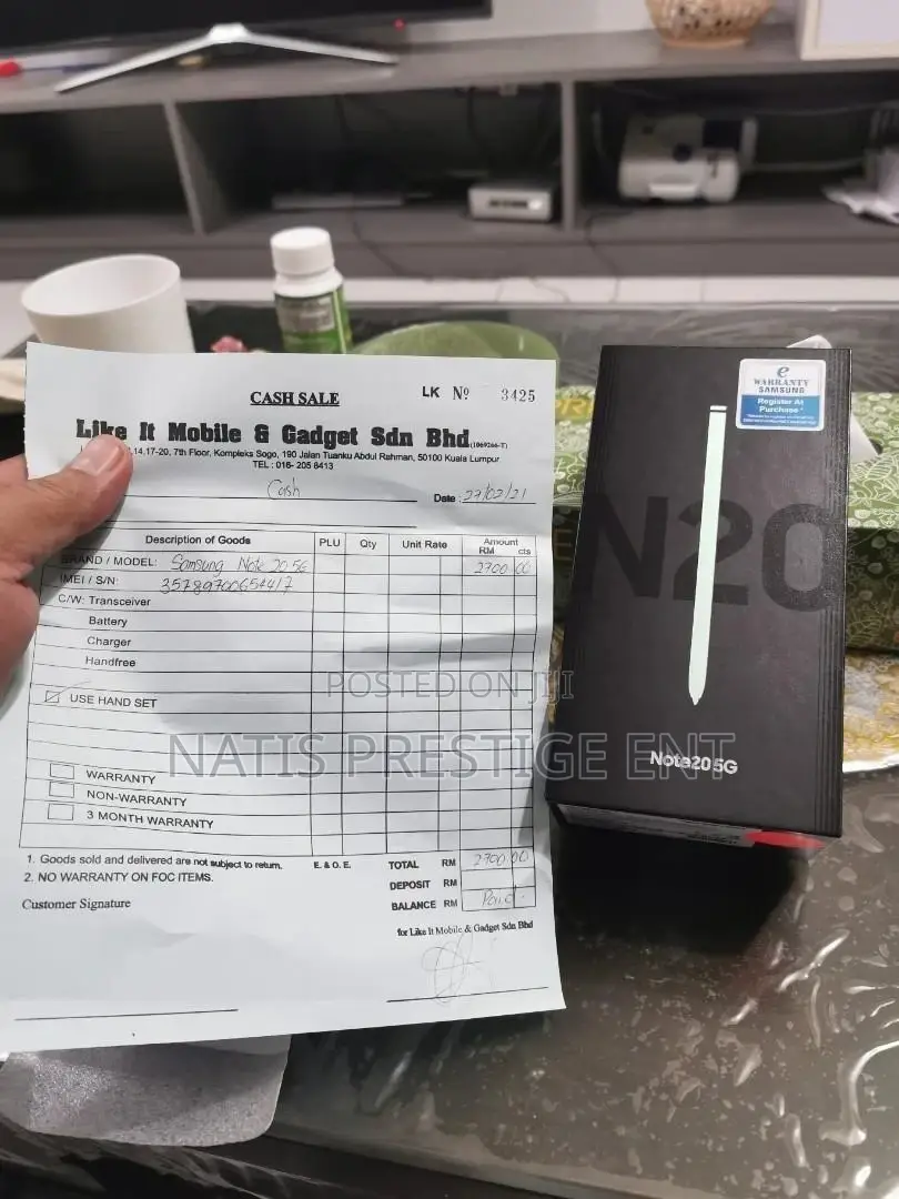 New Samsung Galaxy Note 20 5G 128 GB Black