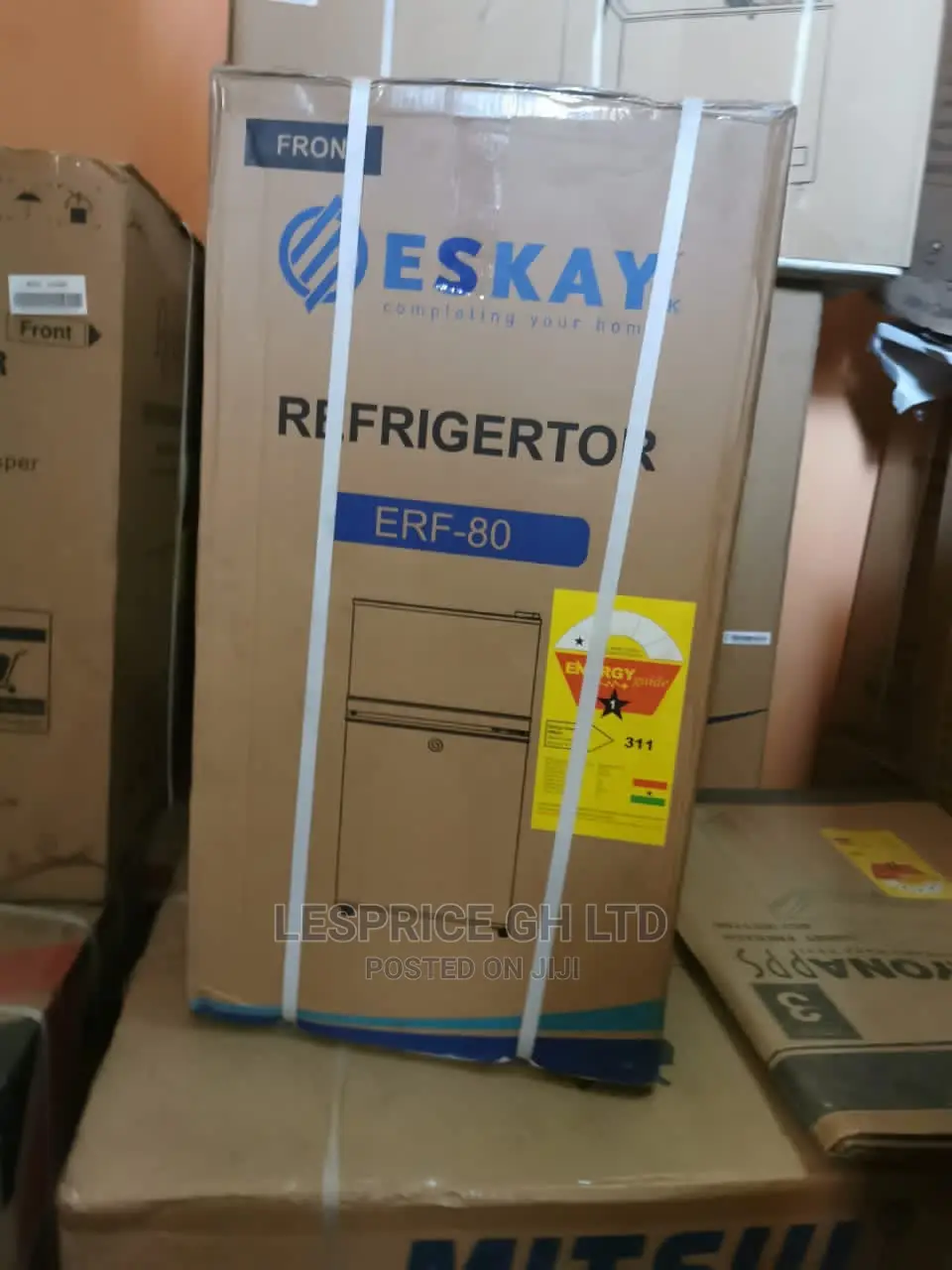 Fresh in Box Eskay Tabletop Double Door Fridge