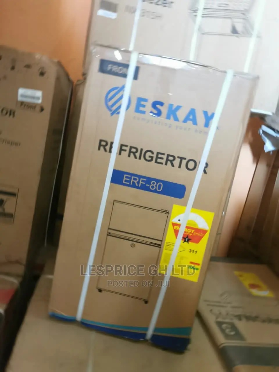 Brand New Eskay Tabletop Double Door Fridge
