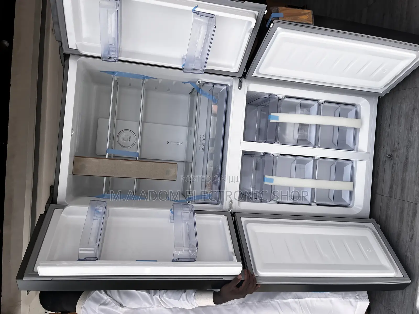 Secure Pearl Side by Side Fridge (Pf-550bss)