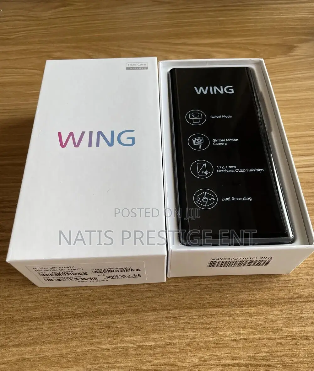 New LG Wing 5G 256 GB Black