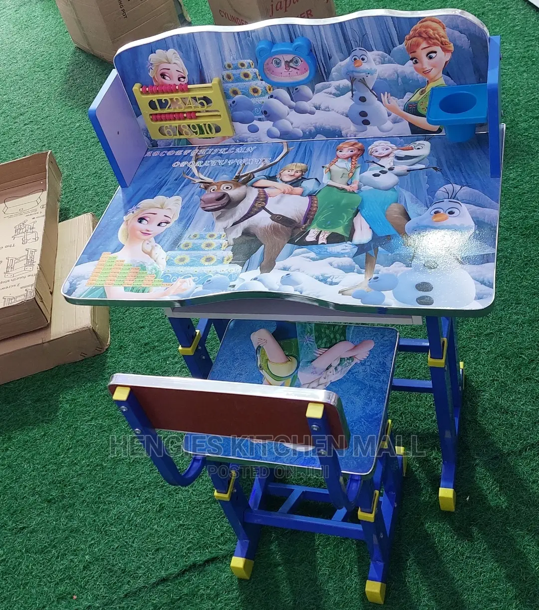 Adjustable Kid's Study Table + Chair (3-10yrs)