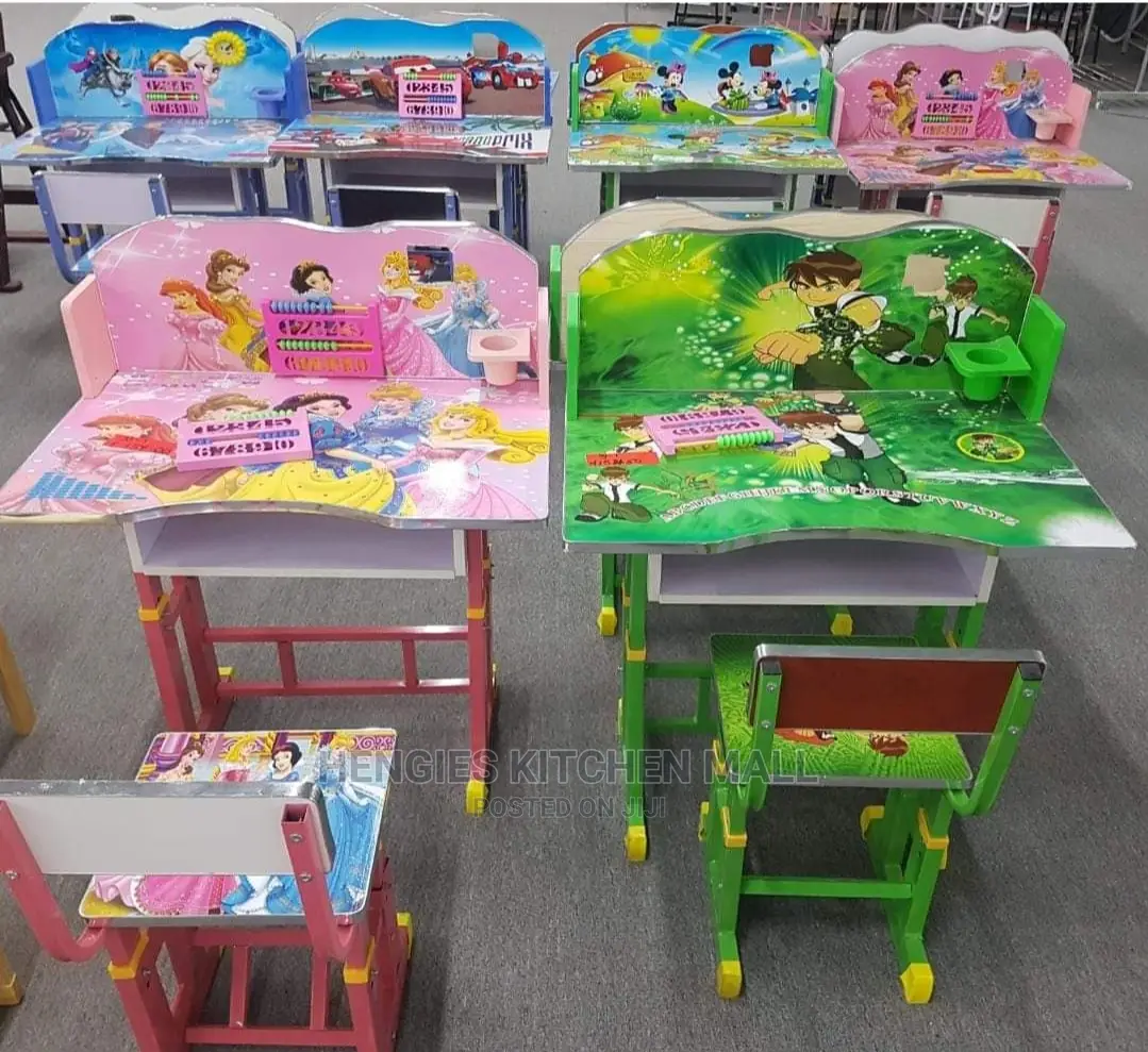 Adjustable Kid's Study Table + Chair (3-10yrs)