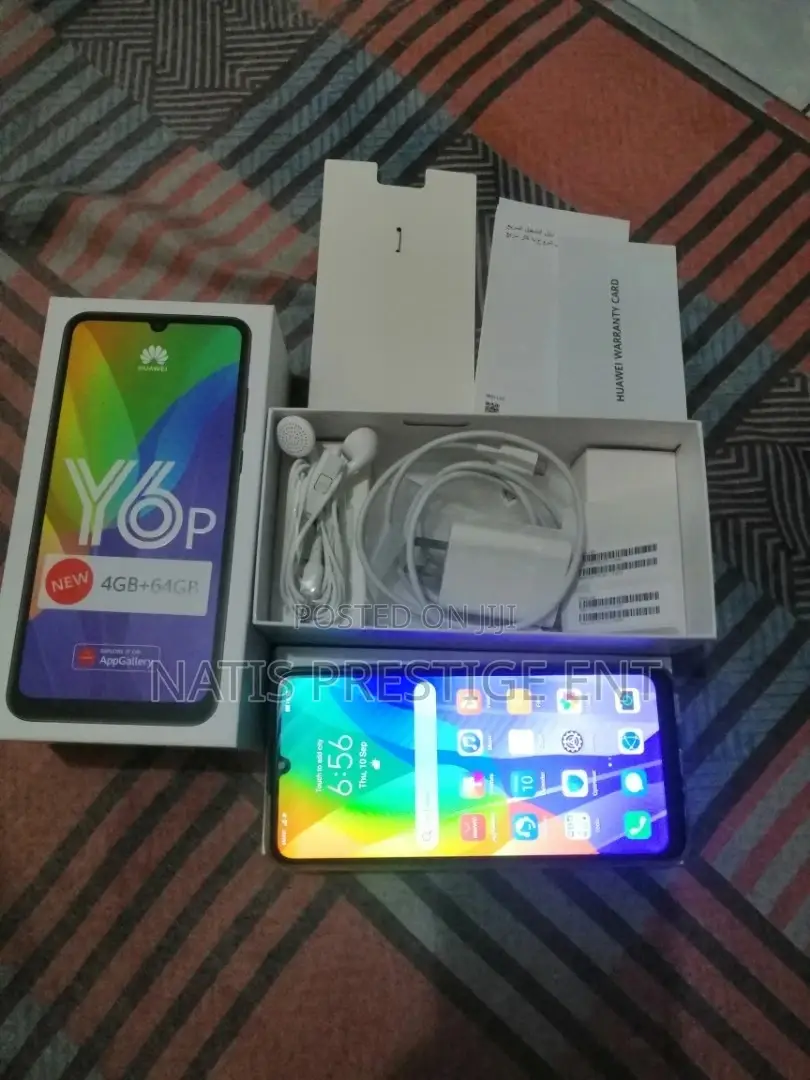 New Huawei Y6p 64 GB Black