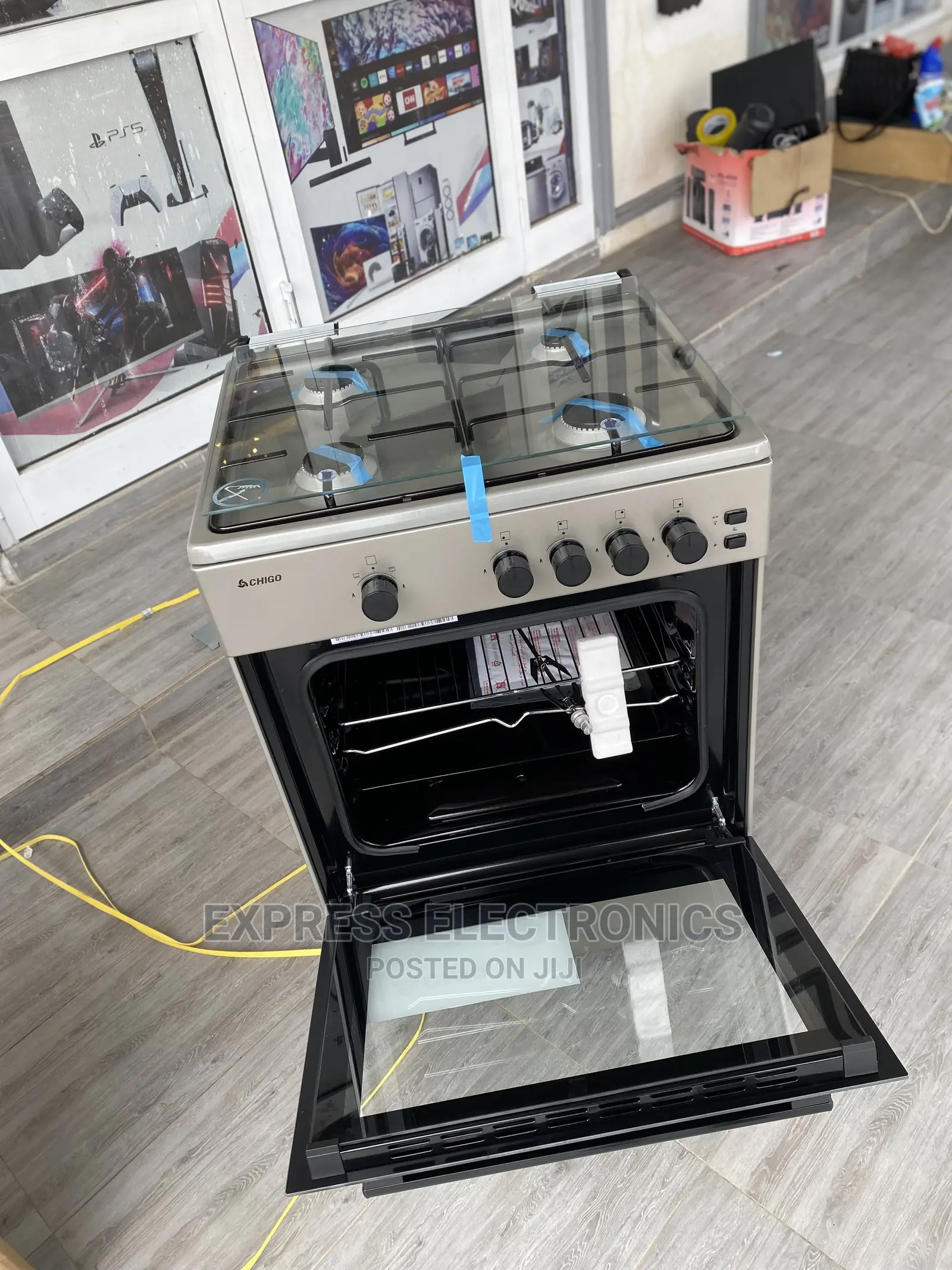 Best Offer on 4burner Gas Cooker Oven Sliver