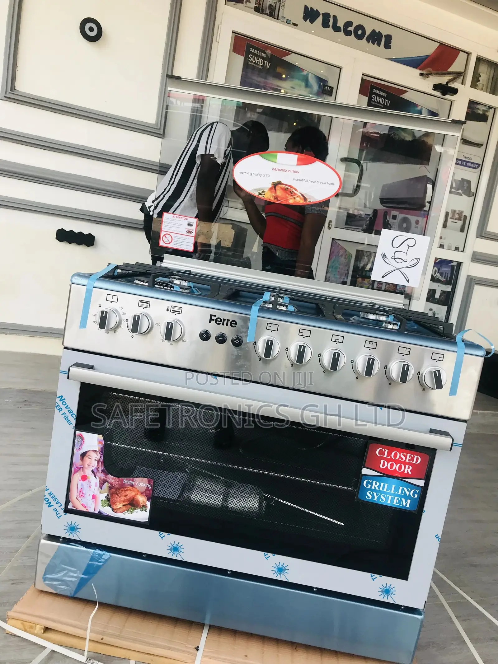 Affordable Ferre 6 Gas Burner Oven With Grill