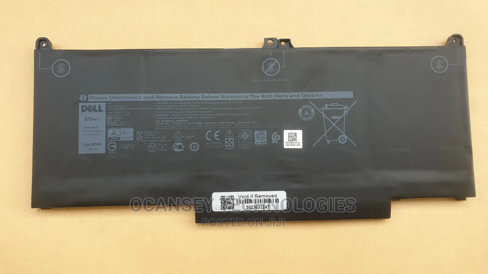 Dell Original Mxv9v Battery for Dell Latitude 5300 5310