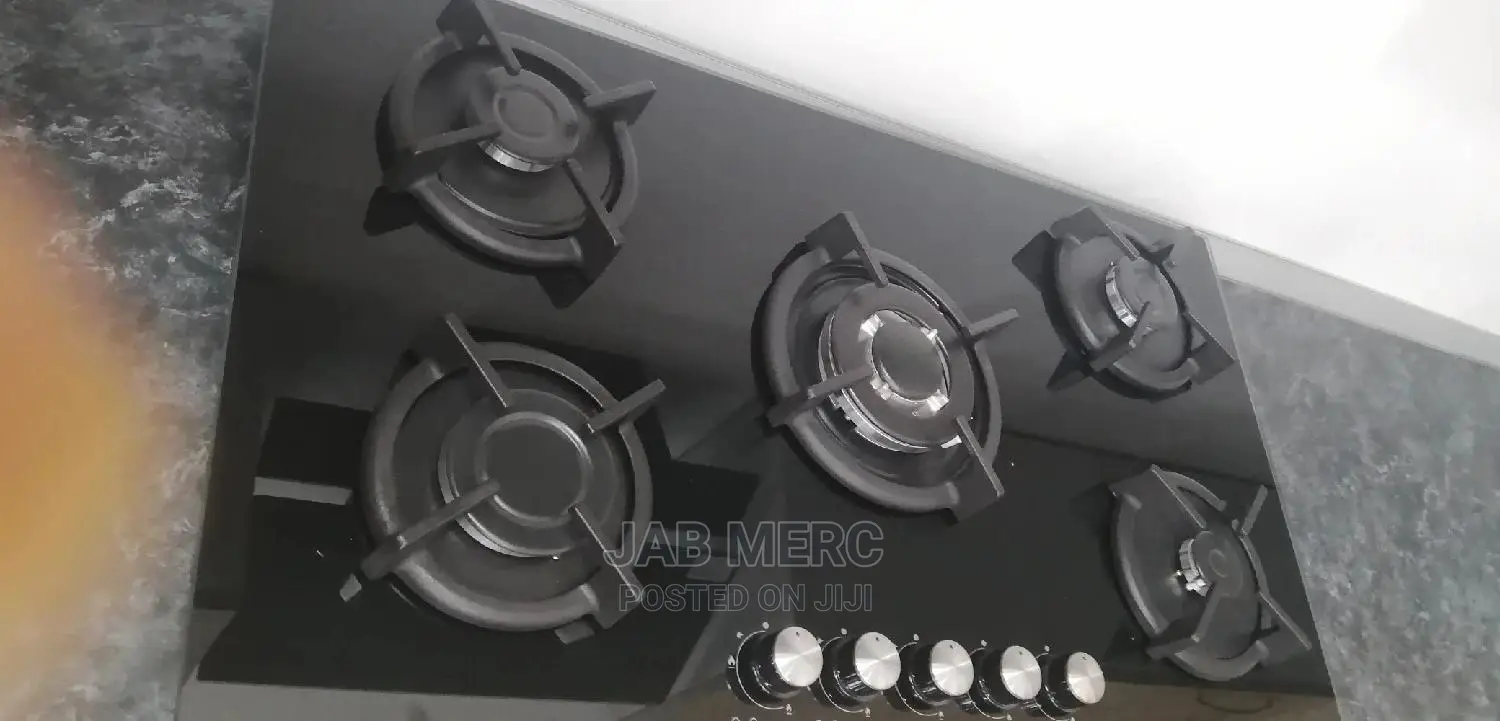 Gas Glass Cooktop 5 Burner Gas Hob