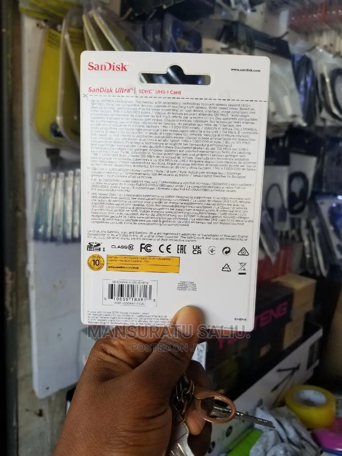 32 Camera SD Card Sandisk