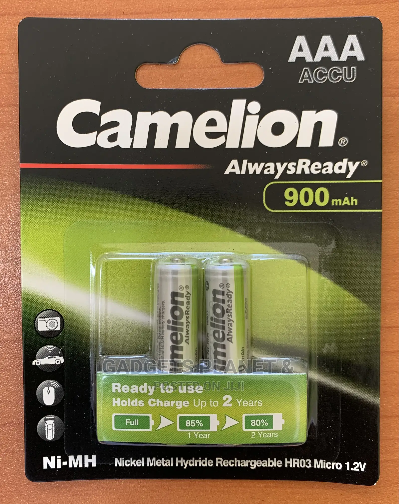 3A Camelion AAA Rechargeable Battery - 900mah