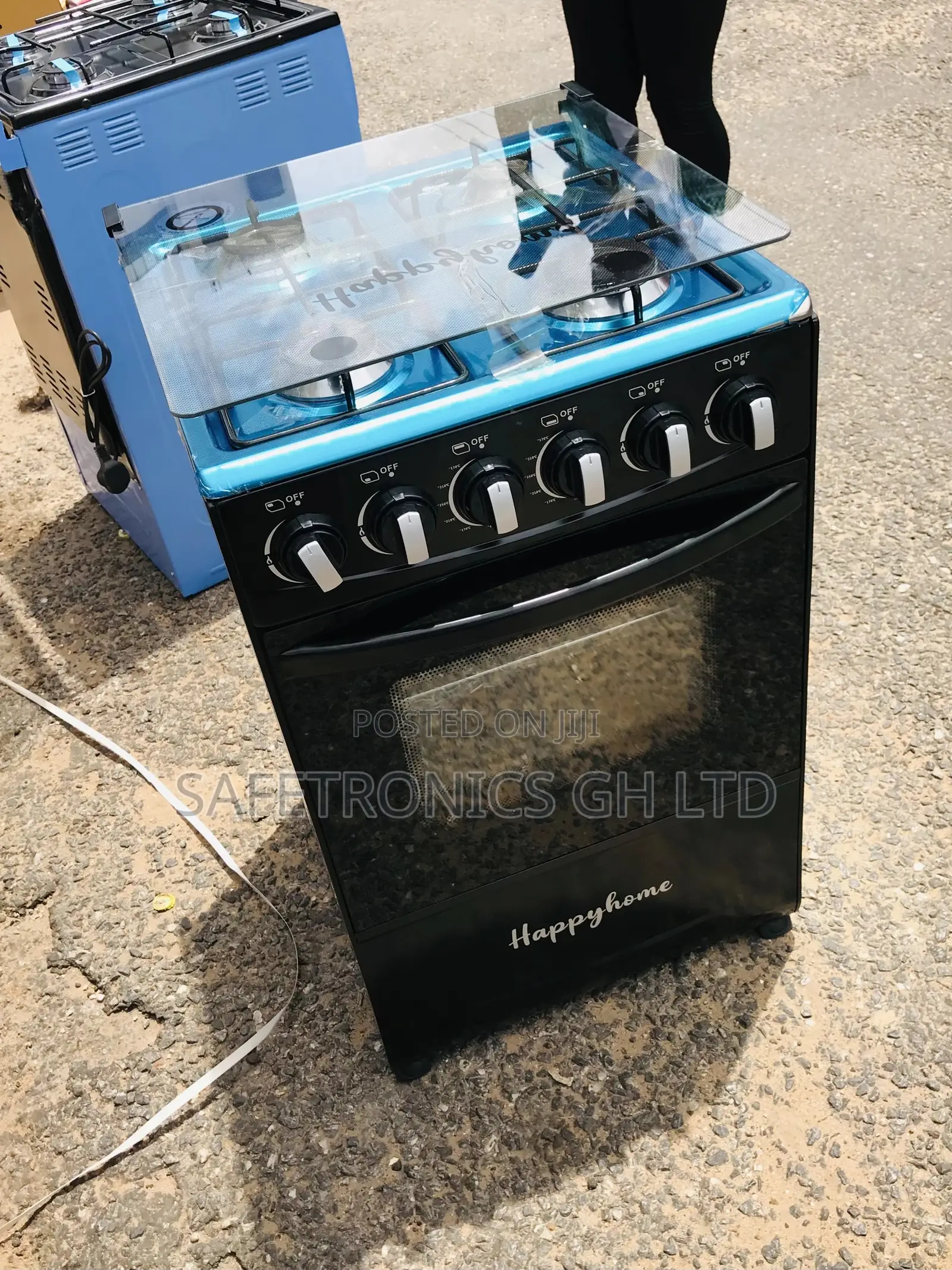 Awesome Happy Home 4 Burner Gas Cooker Oven Grill 50x50.