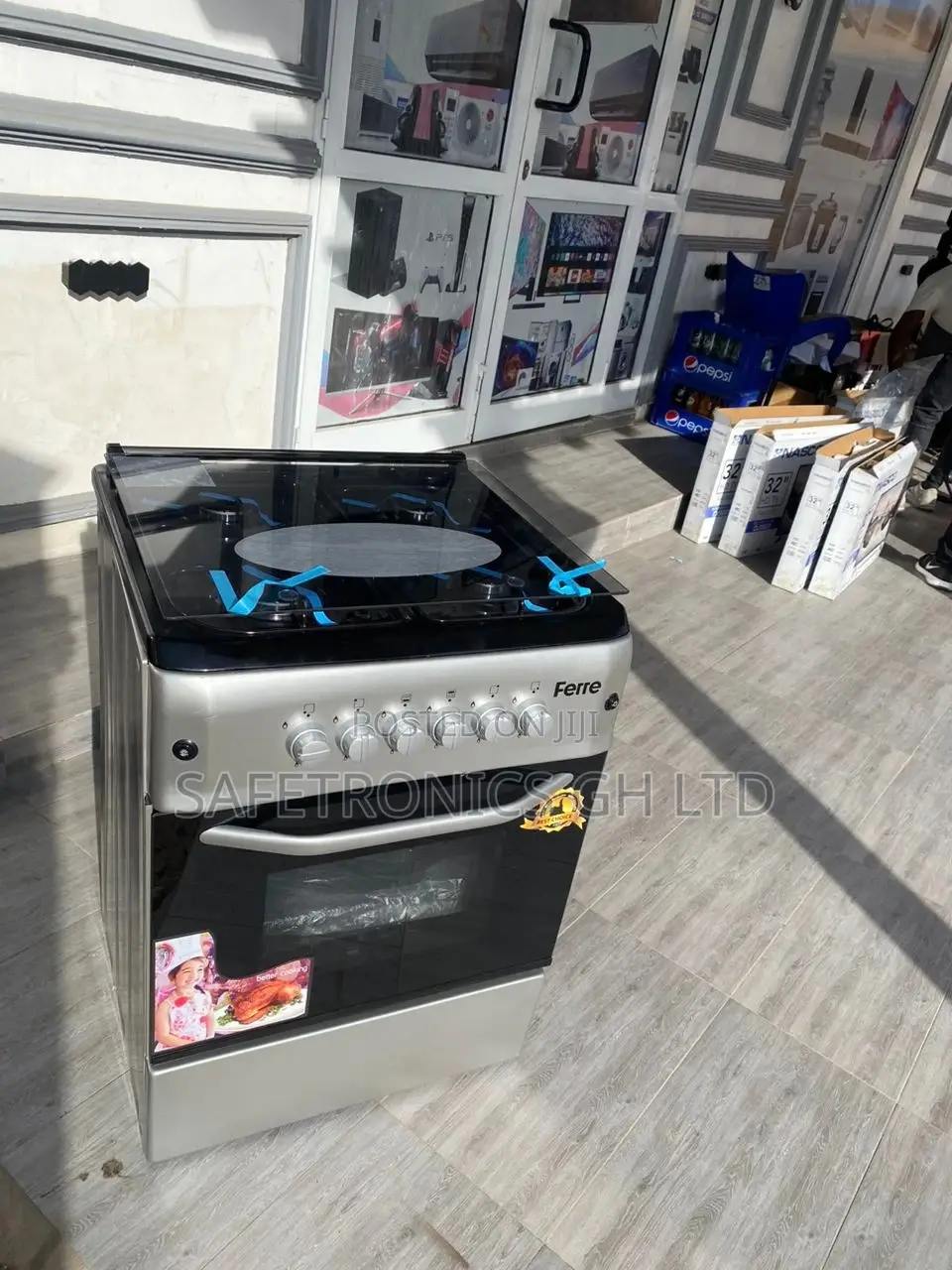 Affordable 4 Gas Burner Ferre Cooker Oven With Grill