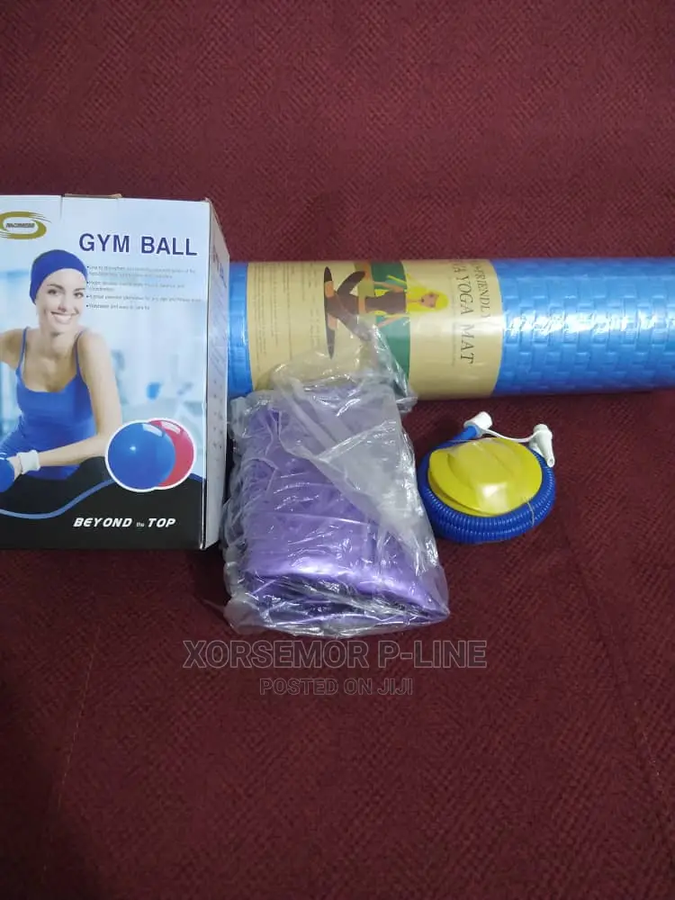 Thick Yoga Mat and Gym Ball