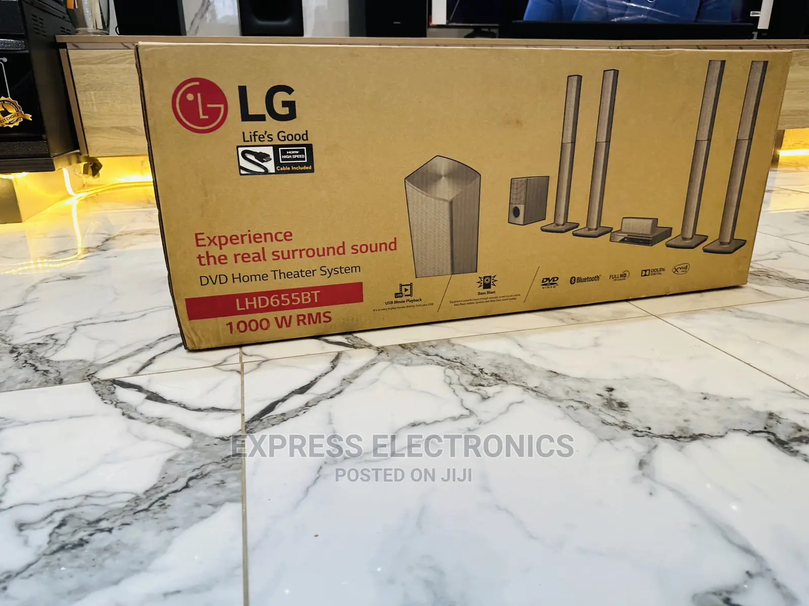LG Home Theater LHD756, 5.1ch Skeek and Elegant Design