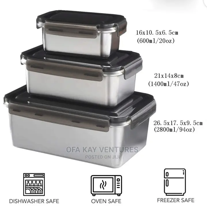 3pcs Food Storage Bowl