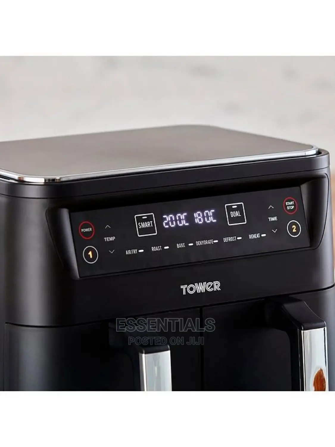 Tower Vortx Dual Basket Air Fryer 8L - Black