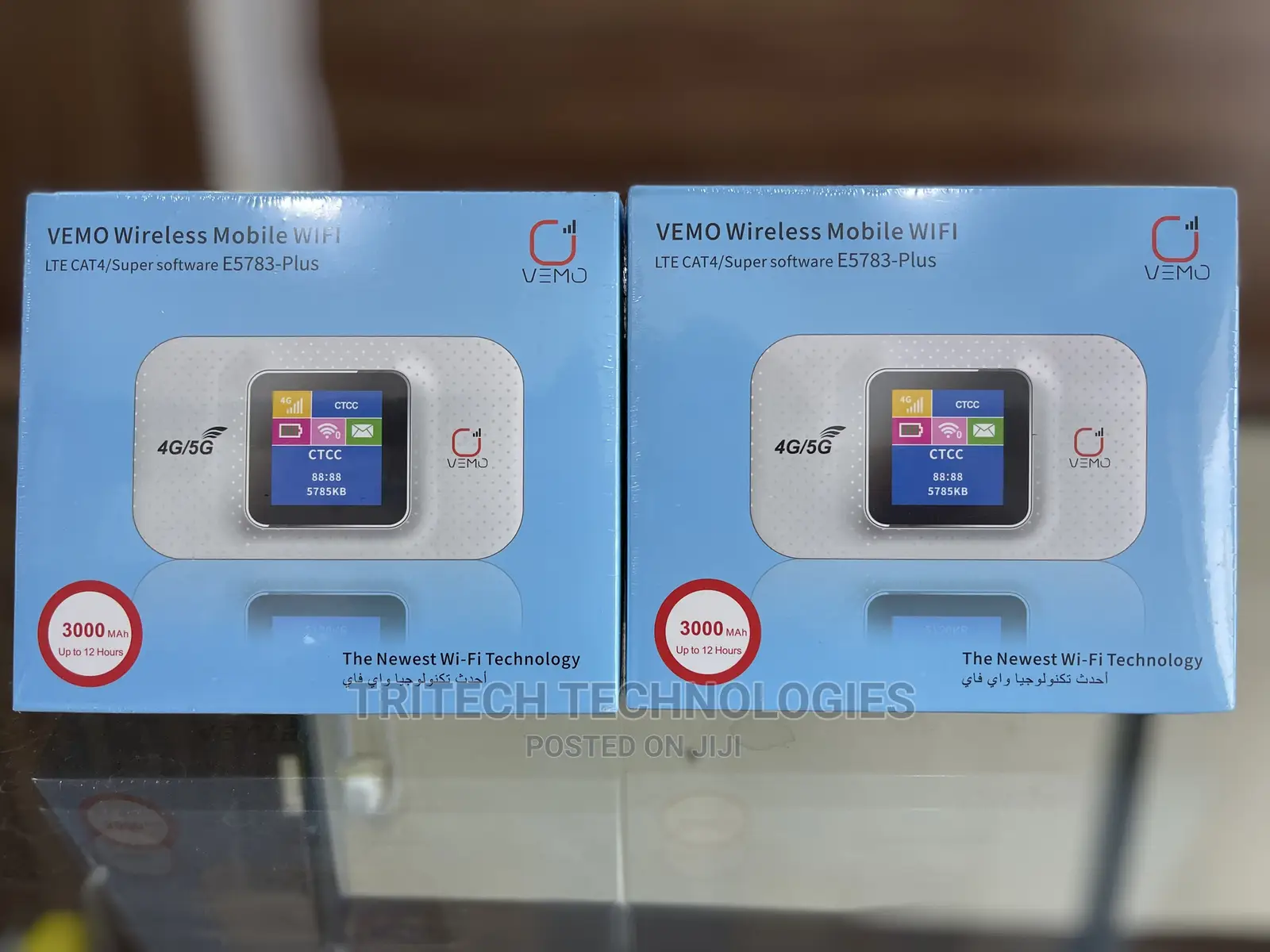 Vemo Wireless Mobile Wi-Fi With 300mah Battery and Screen