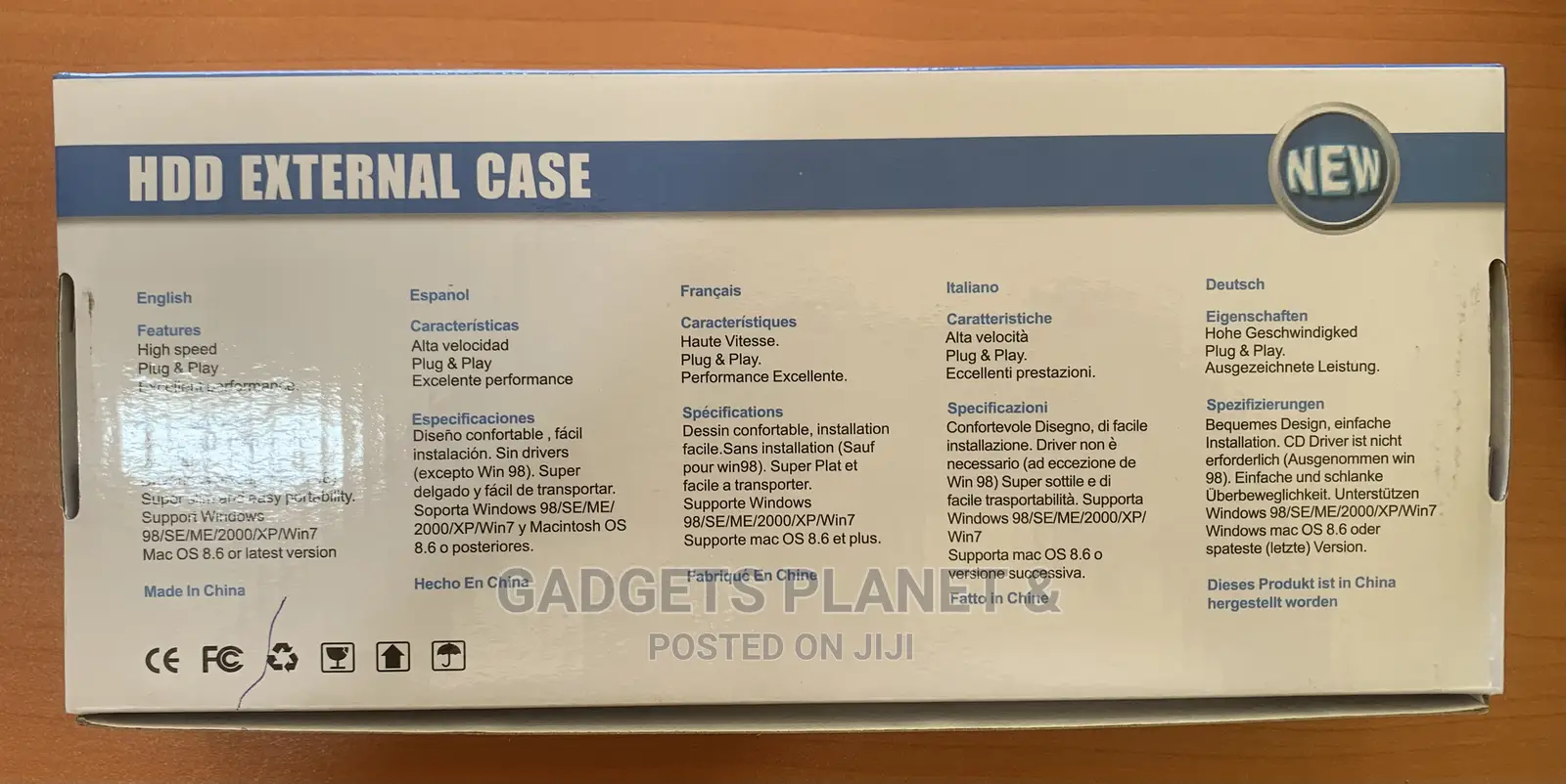 Desktop External HDD Hard Disk Enclosure Case - 3.5” / 3.0