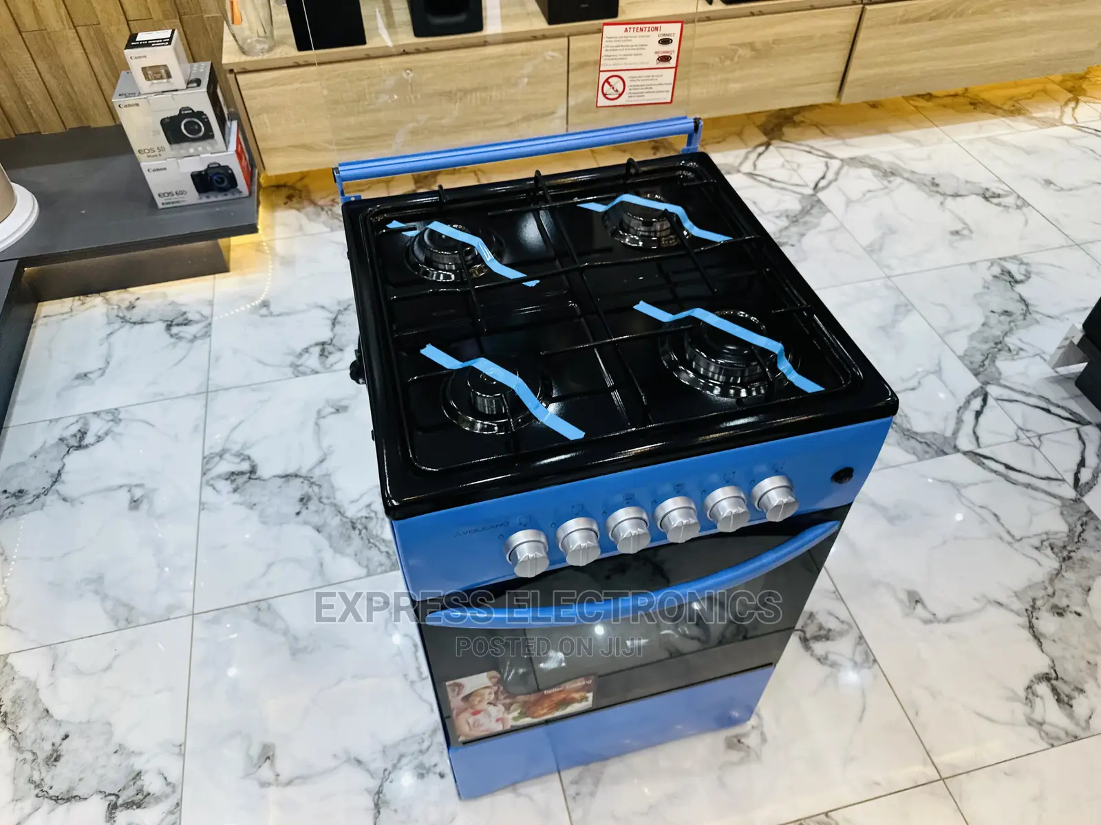 Furnace Blue Kitchen Cooker Oven 4burner Gas Stove