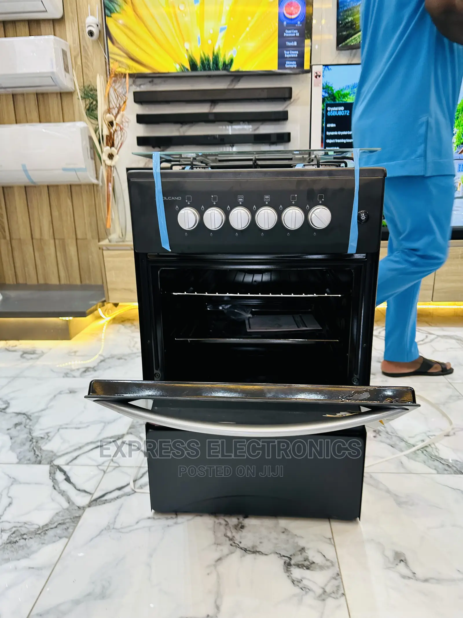 Affordable and Quality Black 4b Oven Gas Cooker Volcano