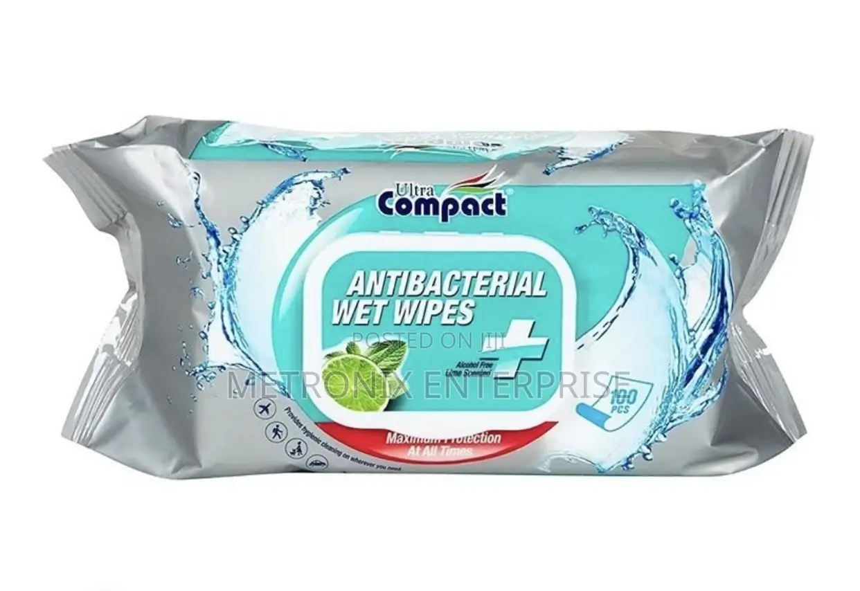 Compact Antibacterial Wipes,100wipesheets