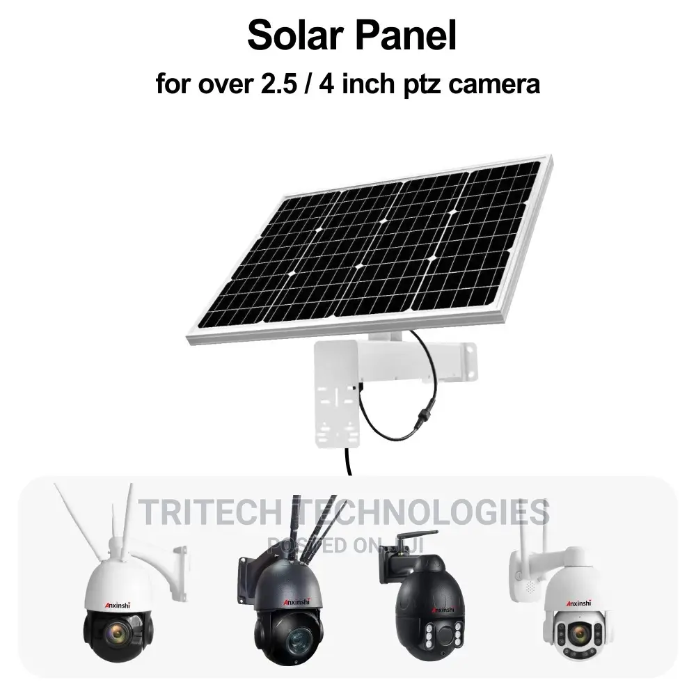 60W-20-30AH Solar Panel For IP PTZ Camera And 4G Wifi Camera