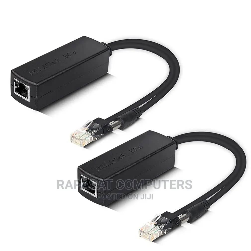 Poe Splitter 48-12v for Surv Cam, Wirelss Access Pt, Voip Ph