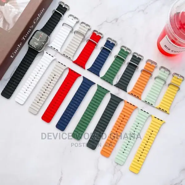 Ocean Silicone Strap for Apple Watch Series 1-9(All Sizes)