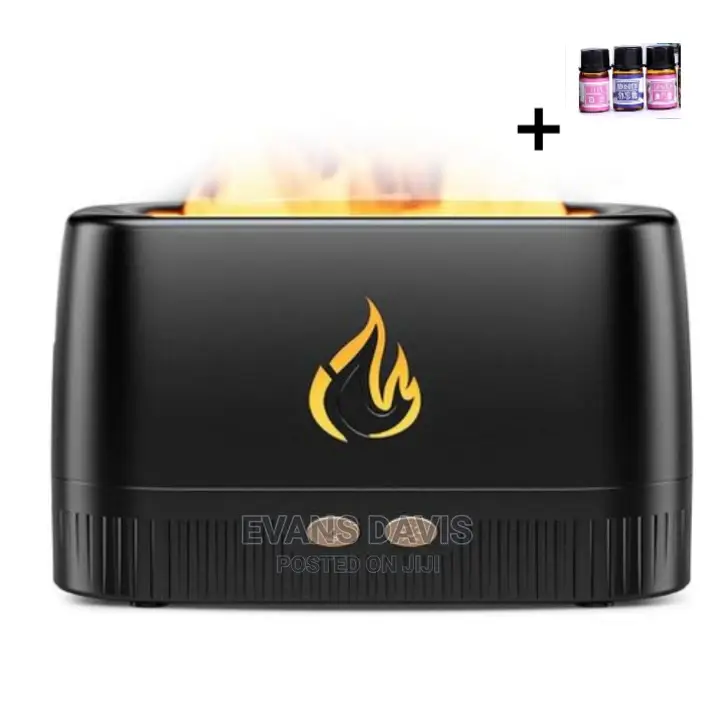 Flames Humidifier/Diffuser 3D With 3pcs of Oil - 200ml