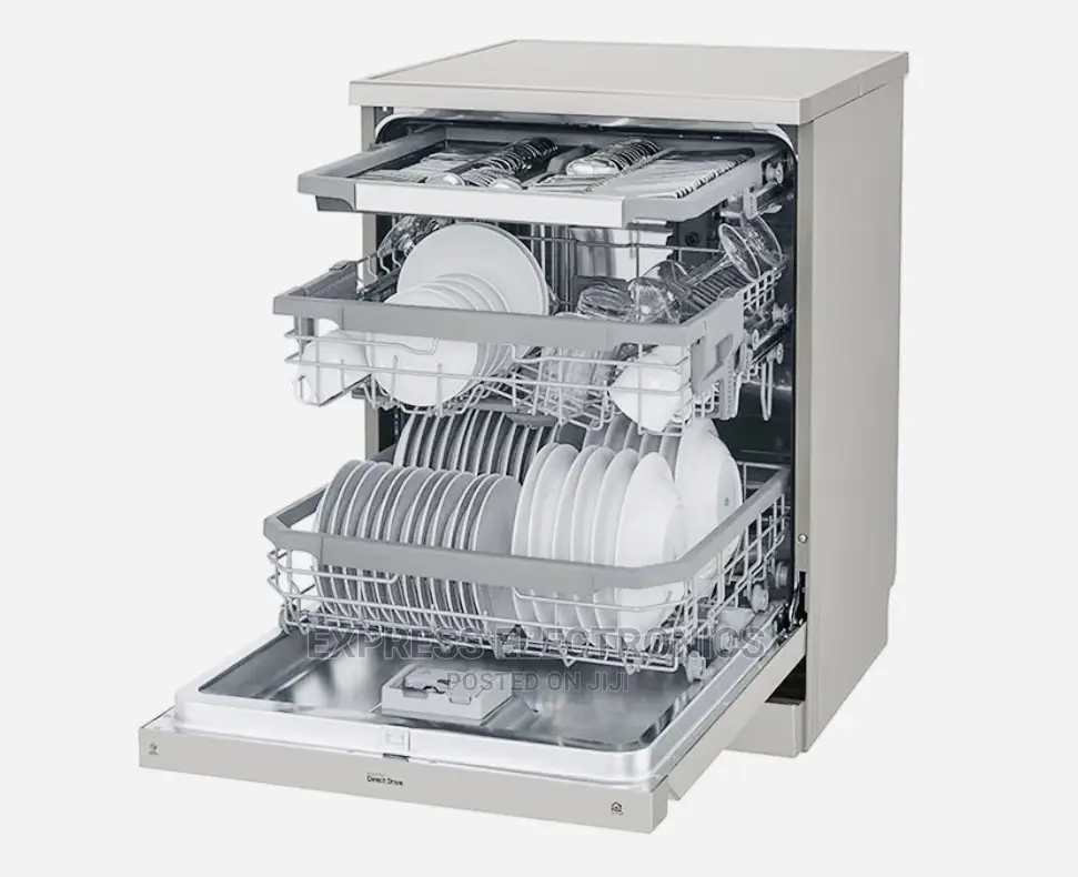 LG Steam Dishwasher DFB425 FP. Sliver Color Sleek Design