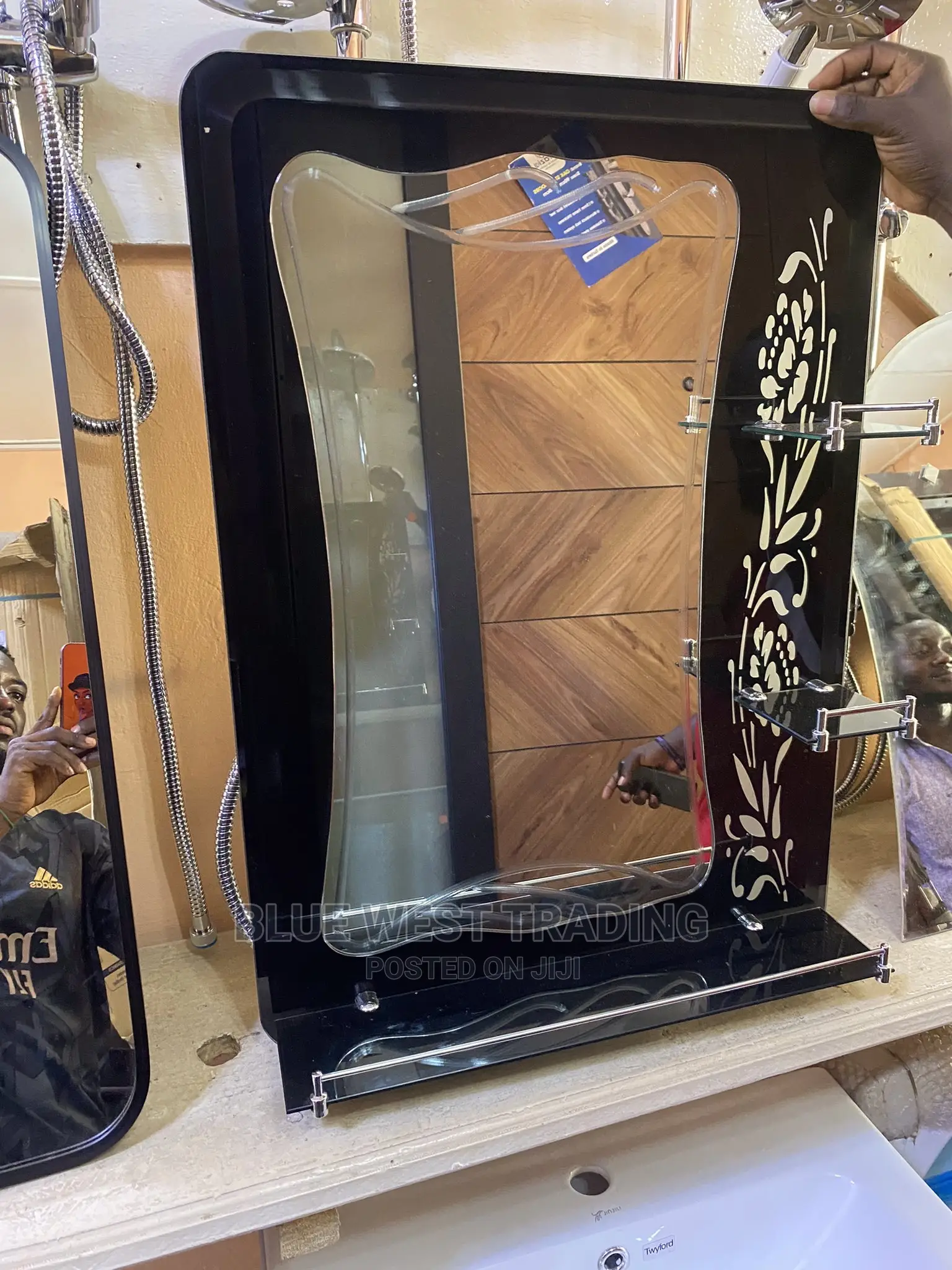Mirror With Shelves
