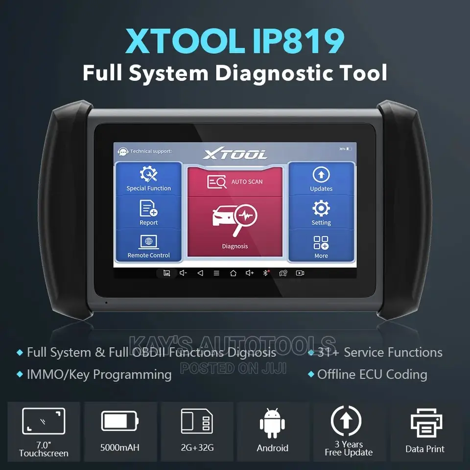 Xtool IP819 Advanced Diagnostics Tool and Key Programmer
