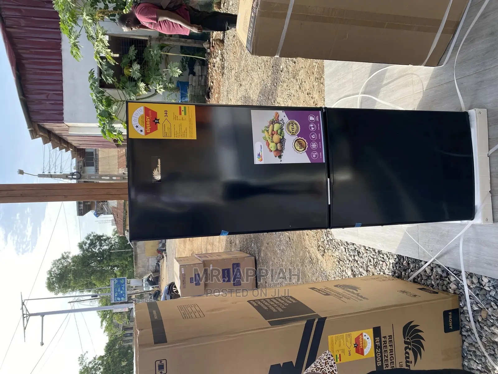 Call or Text Us for Rainbow Refrigerator (RF-200B) 