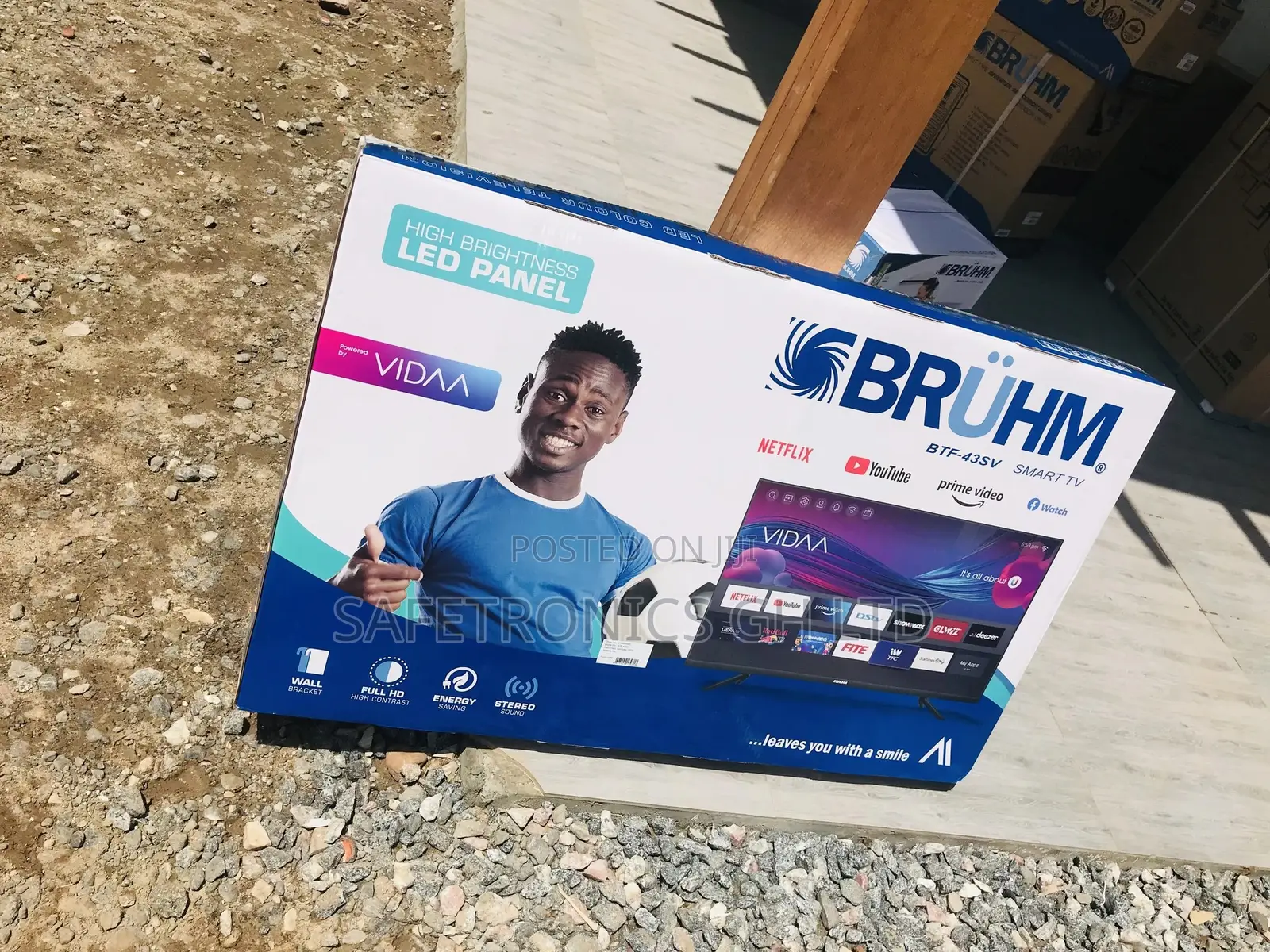 Brand New Bruhm 43′′ FULL HD Smart LED TV [ BTF-43SV]