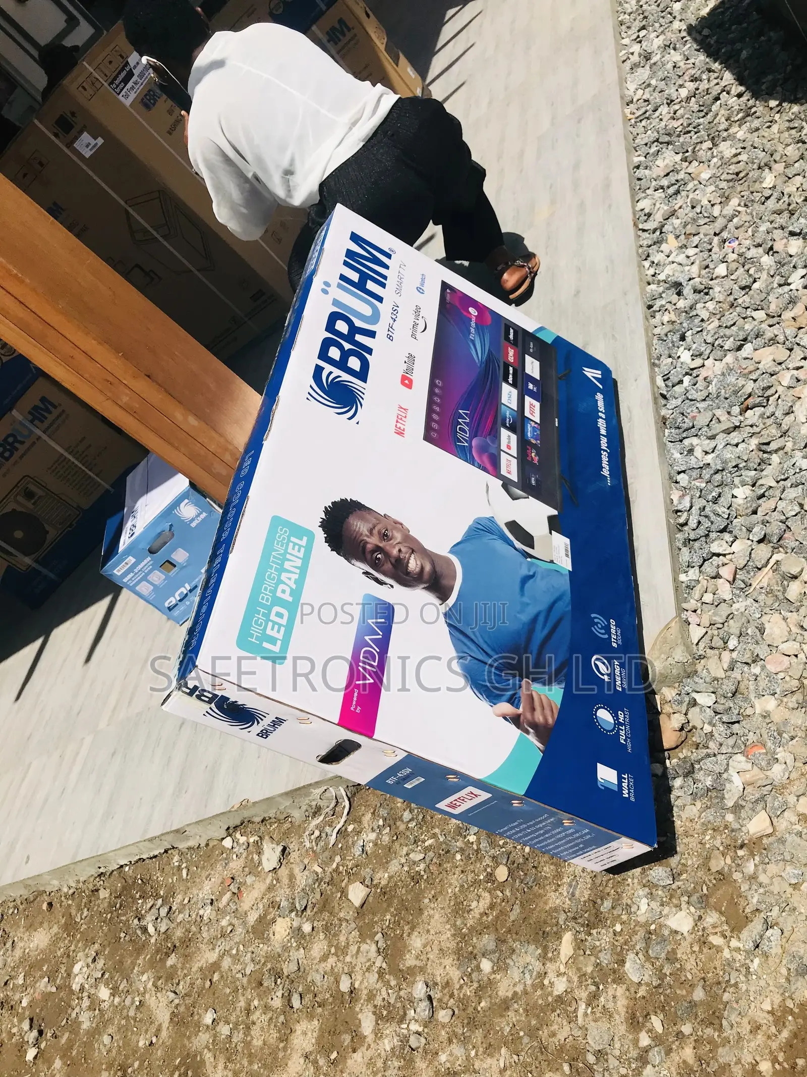 Brand New Bruhm 43′′ FULL HD Smart LED TV [ BTF-43SV]