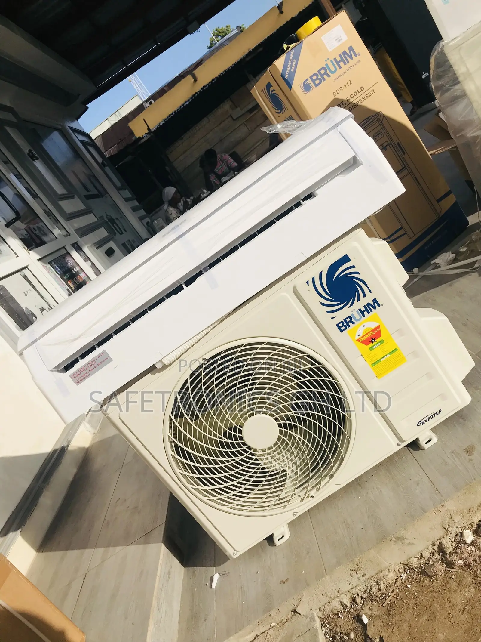 Fast Cooling Bruhm 1.5hp Inverter Split AC BAS-12ICXW – R410