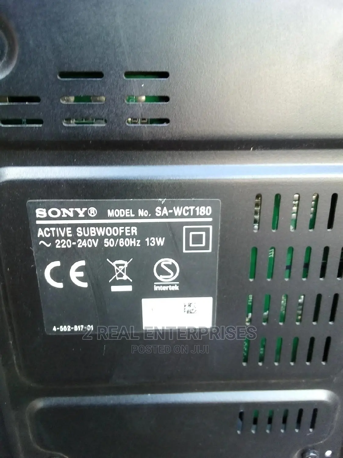 Sony SA-WCT180 Wireless Subwoofer Only for HT-CT180 Soundbar